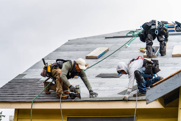 Professional Gutter Installation technician working in Maywood, IL